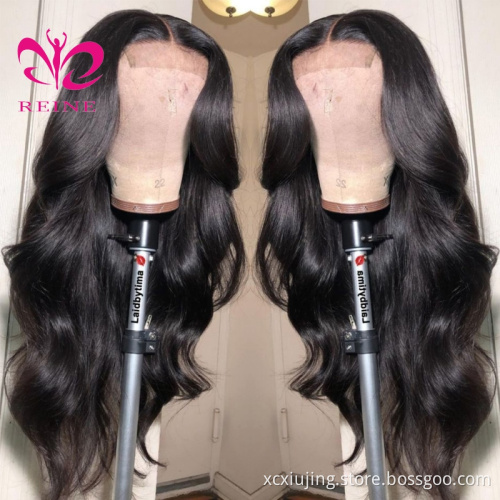 REINE Wholesale Hair Wigs Human Lace Front Closure Body Wave Full Virgin Brazilian Cuticle Aligned Lace Closure Human Hair Wig